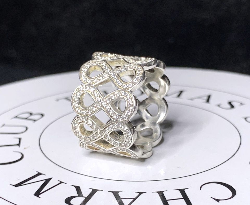 Thomas Sabo Band Ring Infinity Zirkonia Pavé UNGETRAGEN NP298 in Saarbrücken