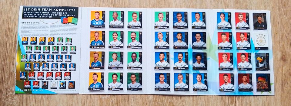 Offizielles DFB-Sammelalbum WM 2018 komplett mit allen 36 Karten in Wewelsfleth