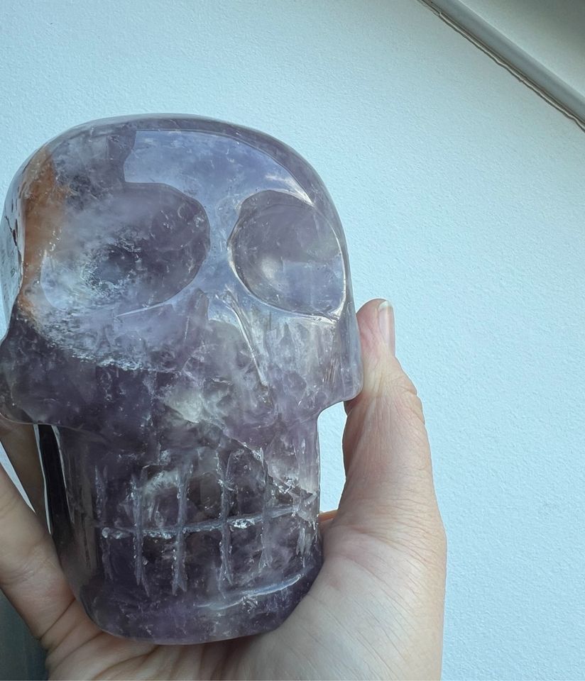 Amethyst Skully Kristallschädel Brasilien Edelstein in Ahrensburg