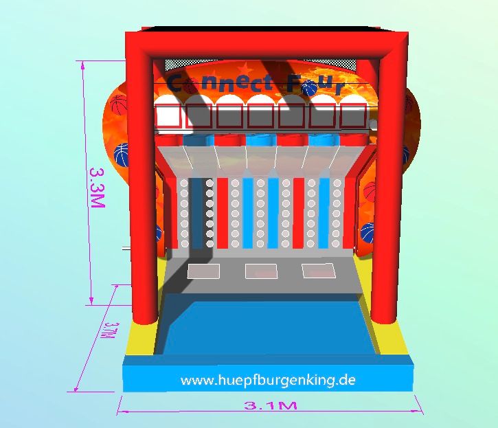 Hüpfburg mieten 4 Gewinnt Spiel, Basketball in Dortmund