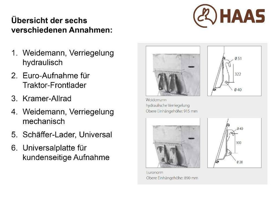 HAAS Großraumkuli für Hoflader in Nümbrecht