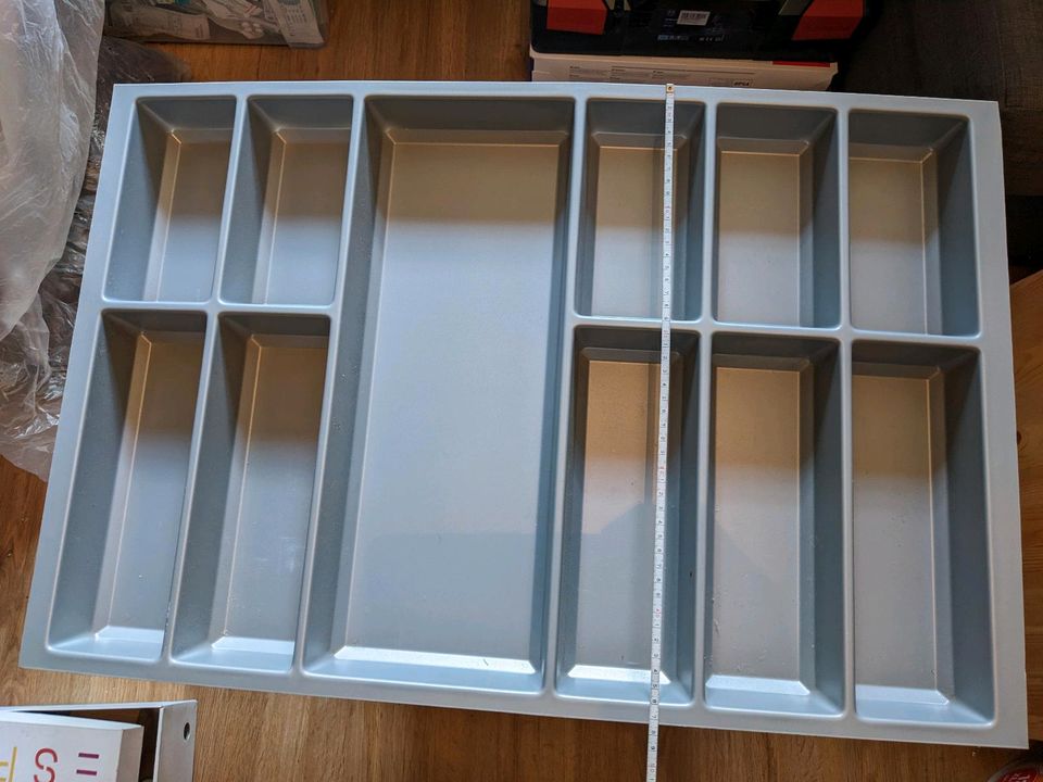 Orga-Box Besteckeinsatz 80er Schublade 72x37,5x5cm 11 Fächer grau in Stuttgart