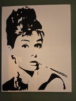 Leinwandbild Audrey Hepburn (selbstgemalt) Hessen - Battenberg Vorschau