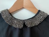 Ärmellose Bluse Pimpkie schwarz Glitzerkragen Knopfleiste Rücken Berlin - Pankow Vorschau