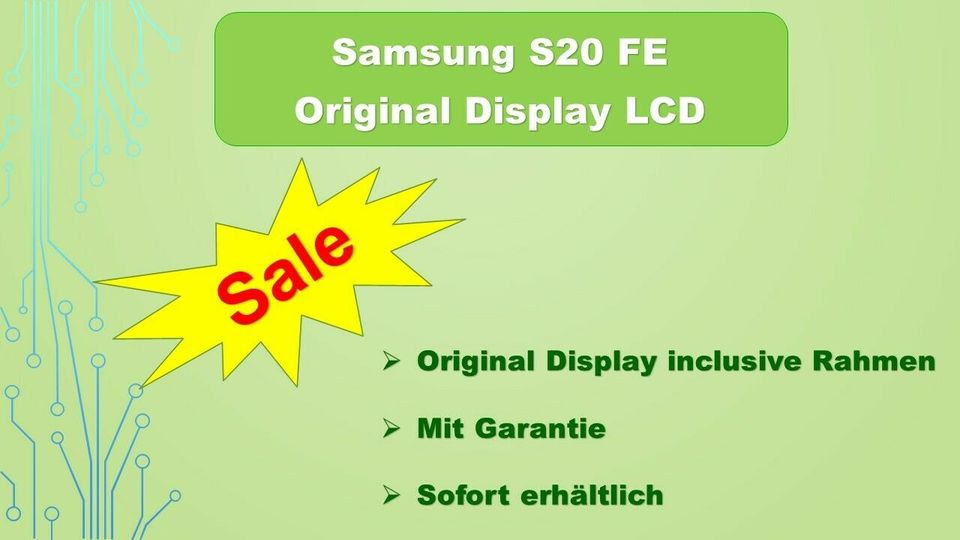 SAMSUNG S20 FE  LCD DISPLAY TOUCH Reparatur in Hamburg