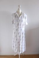H&M Kurzarm Midi Kleid weiß lila grün Blüte Print Gr. 36 S Neuhausen-Nymphenburg - Neuhausen Vorschau