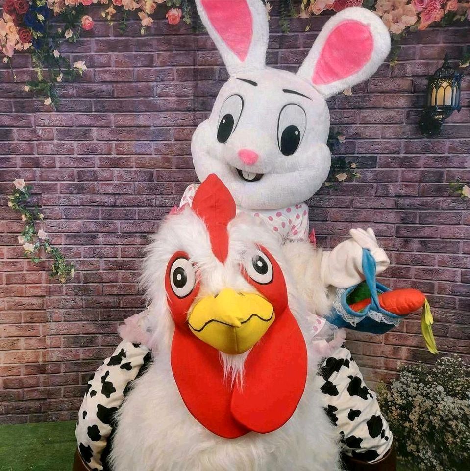 Crazy Chicken Maskottchen Kostüm Huhn Fasching Cowboy Hase Ostern in Berlin