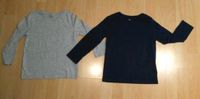 Gr. 110/116 Langarmshirts H&M grau und blau Kr. Dachau - Dachau Vorschau