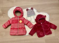 Baby Winterjacke Gr. 74 mit Mütze & flauschige Bären-Jacke Gr. 68 Brandenburg - Wiesenaue Vorschau