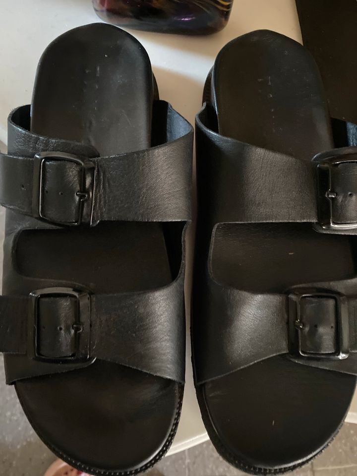 Sandalen Leder Tango 41 schwarz in Hamburg