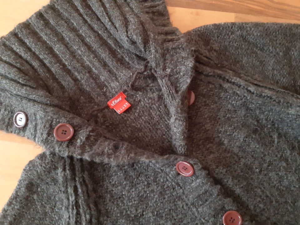 Wolljacke S.OLIVER Gr.36 / 38 * Strickjacke Mantel braun * SUPER in Warburg