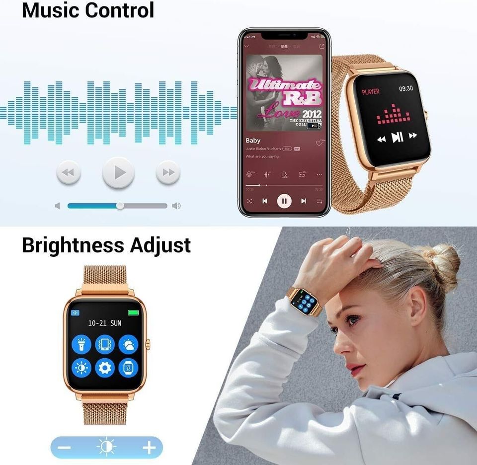 CanMixs Smartwatch Fitness Armband Tracker 1.4 Zoll Sportuhr Wass in Essen