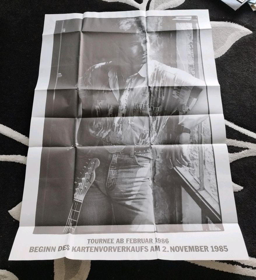 Peter Maffay Sonne in der Nacht Konzertposter Tournee 1986 in Neumünster