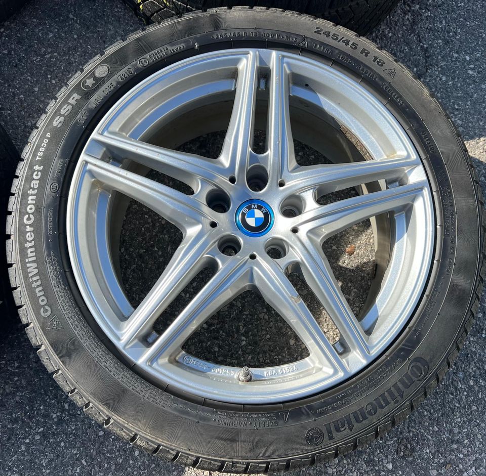 4 ALU 18" ALU WINTERRÄDER BMW 5ER REIHE G30 G31 245/45R18  #1HZF in Bad Tölz