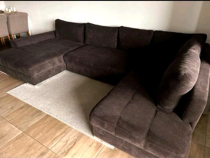 Sofa/Couch U-Form mit Schlaffunktion in Emtinghausen