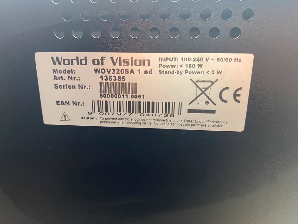 World of Vision 32zoll monitor Überwachungssystem in Wuppertal