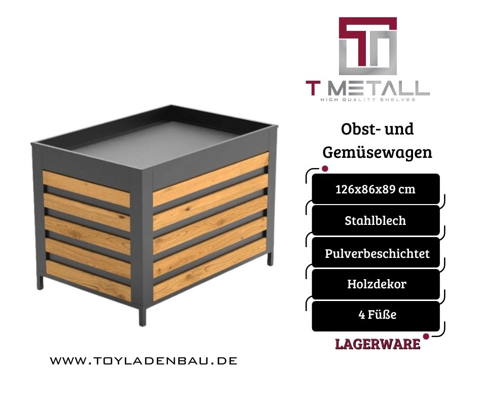 Obstwagen, Gemüsewagen, Mobil Verkaufswagen, Verkaufstisch, Obstpräsentation, Gemüsepräsentation, Rollwagen, marktrollwagen, Markt Verkaufsrollwagen, Frischwaren, Angebotswaren, Aktionswaren, Rollbar in Herne