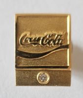 „Coca Cola“- Ansteck-Pin 585 Gelbgold Hessen - Grebenstein Vorschau