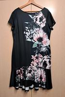 Kurzarm Kleid Blumenoptik Volants Schwarz Weiß Rose Bayern - Rinchnach Vorschau