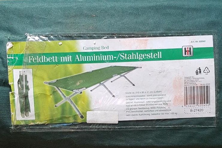 Feldbett mit Aluminium/Stahlgestell in Heinsberg
