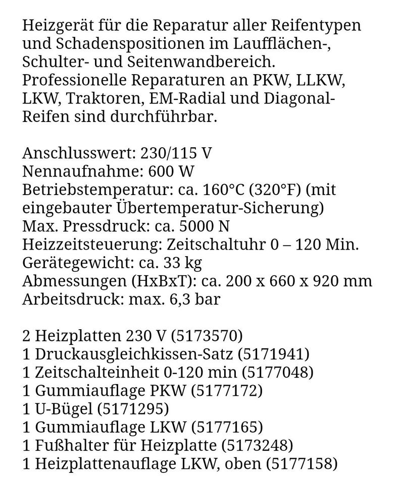 Reifen Räder Reifenreparatur Lkw Pkw Radlader Schlepper in Ostrau