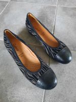 GABOR ballerinas slipper leder grau schwarz zebra gr.5 1/2 Hessen - Mühlheim am Main Vorschau