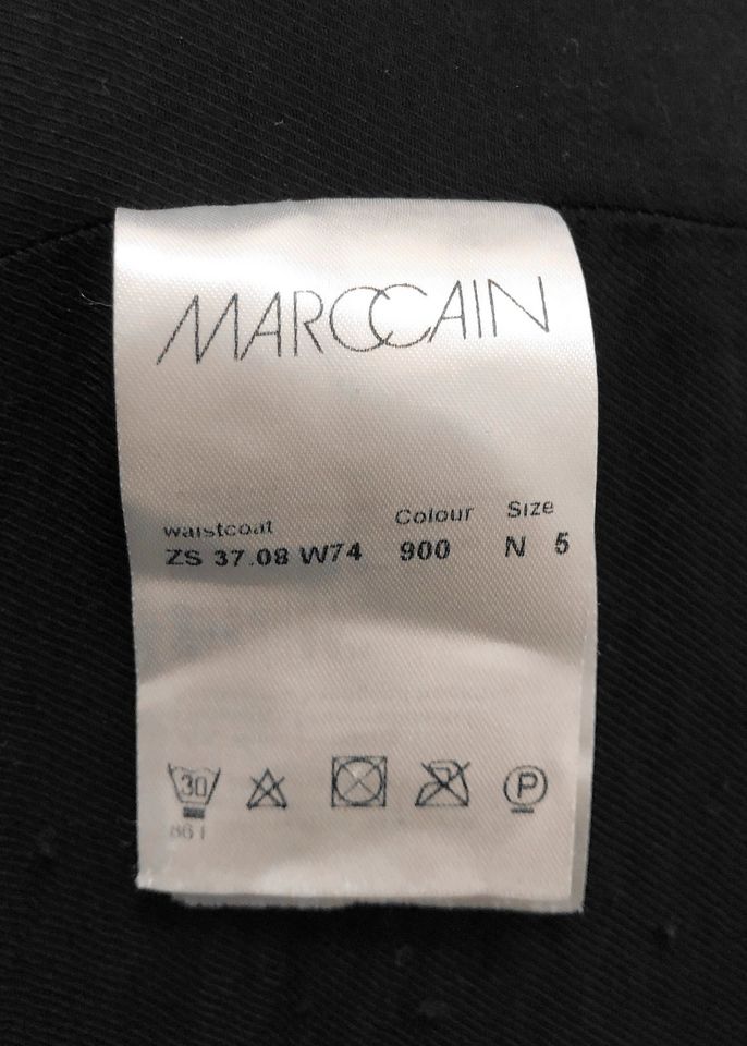 Marccain Weste Kunstfell N5/42 schwarz Teddyfell Marc Cain in Berlin