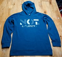 cooler Hoodie, Größe 164/L, blau, Aufschrift: not interested Saarland - Saarlouis Vorschau