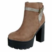 Stiefel Stiefeletten Ankle Boots High Heels Plateau Braun 39 Friedrichshain-Kreuzberg - Kreuzberg Vorschau