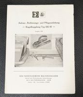 ORIGINAL IFA Anbau / Bedienung / Pflege Kugelkupplung Typ KK 82 Dresden - Räcknitz/Zschertnitz Vorschau