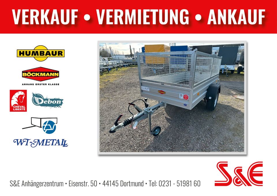 S&E Anhänger: Böckmann TL-AL 2513/135 1350 kg Sahlgitteraufsatz in Dortmund