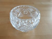 Vintage Kristallglas kleine Schale Schüssel Kristall klar auf Fuß Niedersachsen - Katlenburg-Lindau Vorschau