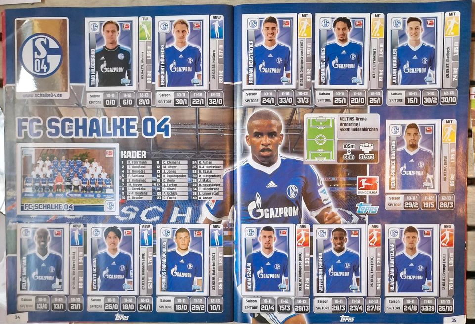 Fußball Sticker Album TOPPS BUNDESLIGA 2013/2014 - Komplett in Warstein