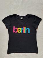 T-Shirt - schwarz - Größe L - mit Aufdruck Berlin Bayern - Gelchsheim Vorschau