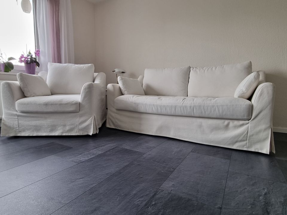 2-Sitzer Couch / Sofa und Sessel in Mannheim
