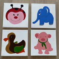 Verkaufe 4 selbstgemalte Bilder für Kinderzimmer Hamburg-Nord - Hamburg Alsterdorf  Vorschau