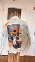 Zara Herren Jeansjacke mit Graffiti-Print, (Größe S) Leipzig - Leipzig, Südvorstadt Vorschau