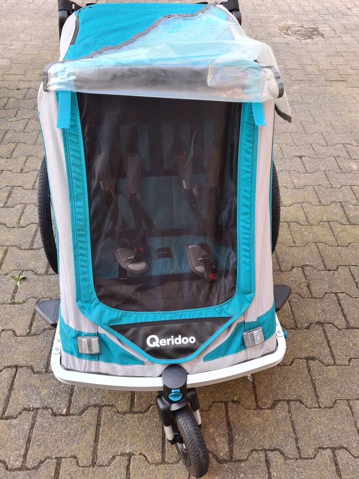 Qeridoo Speedkid 2 ( 2 Kinder ) Kinderanhänger 5x genutzt in Bielefeld