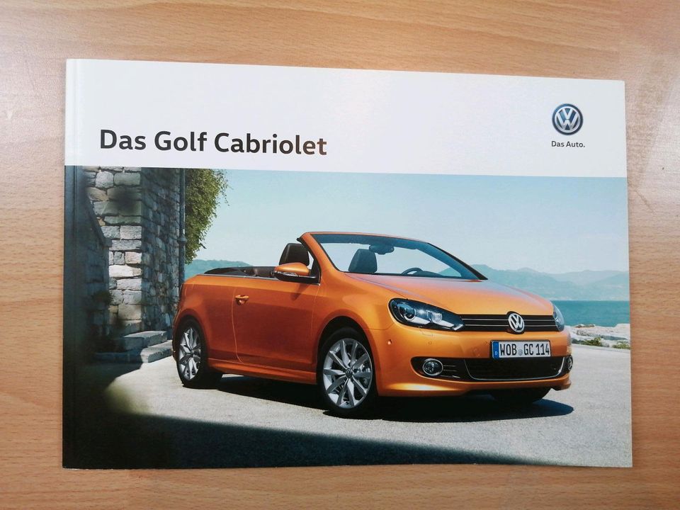 VW Prospekt Das Golf Cabrio in Langweid am Lech