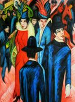 E.L. Kirchner-Berliner Straßenszene k94778 90x120cm Ölbild handg. Berlin - Treptow Vorschau