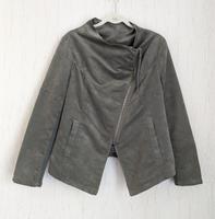 Jacke Übergangsjacke von H&M Gr. 46 grau Velours Brandenburg - Putlitz Vorschau