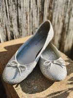 Tamaris 39 silber beige Schleife Pailletten Ballerina Halbschuh Nordrhein-Westfalen - Bad Salzuflen Vorschau