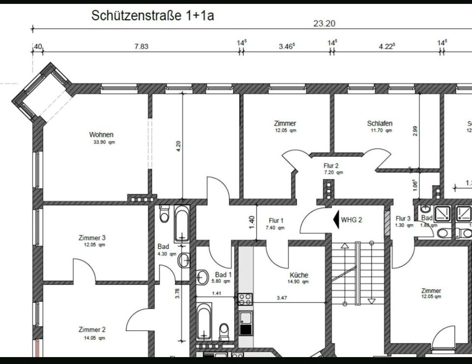 4 Zimmer Wohnung in Bant Höhe MixMarkt - WG geeignet in Wilhelmshaven