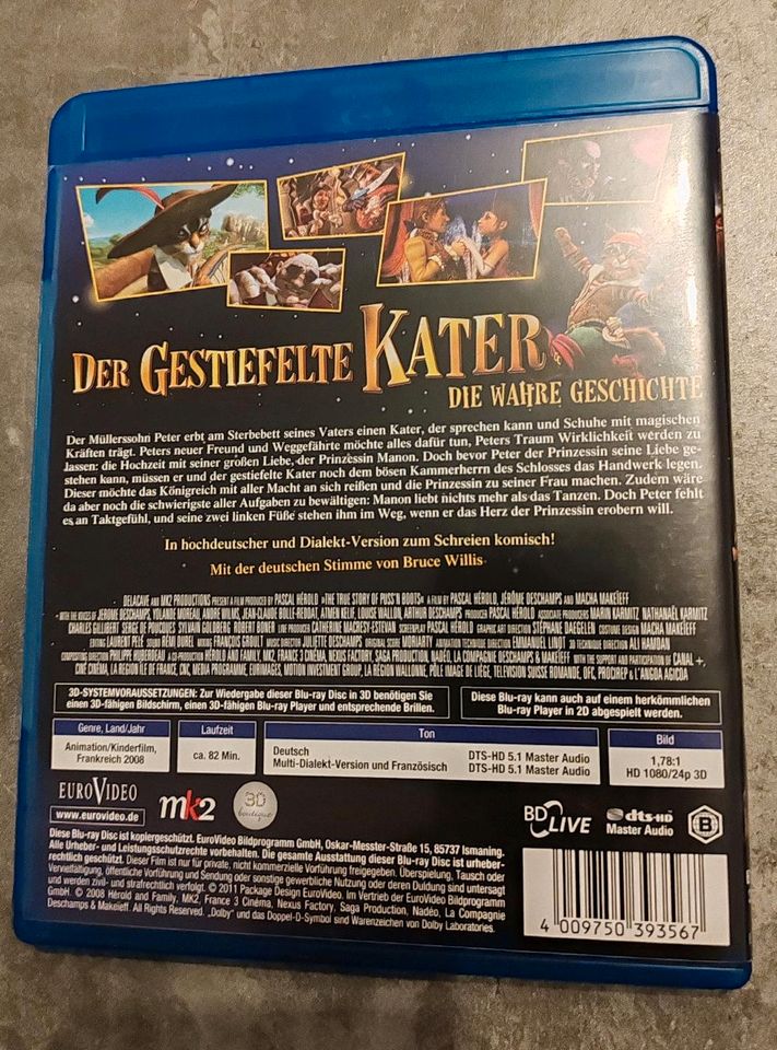 Blu Ray Der Gestiefelte Kater die Wahre Geschichte in Wolfenbüttel