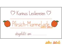 Aufkleber für Pfirsich-Marmelade 24x | Personalisiert 3,80 € Leipzig - Eutritzsch Vorschau