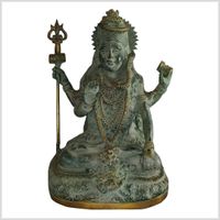 Sitzender Shiva Messing altgrün antik 24cm 3,7kg München - Altstadt-Lehel Vorschau