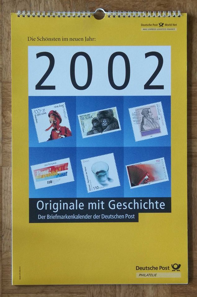 Deutsche Post Briefmarkenkalender 1995,1997-2010 in Kreuztal