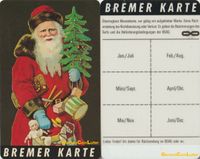 Bremer Karte BSAG No.18 Weihnachtsmann II. aus 12/1987 Bremen-Mitte - Bahnhofsvorstadt  Vorschau
