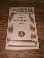 Shakespeare Wie es Euch gefällt Reclam  Nr. 469 Brandenburg - Stechow-Ferchesar Vorschau