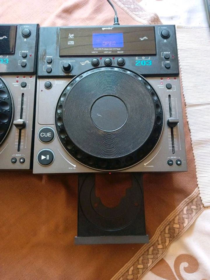 Gemini CDJ 203 CD Player 2 Stück Pitchbar DJ in Melle